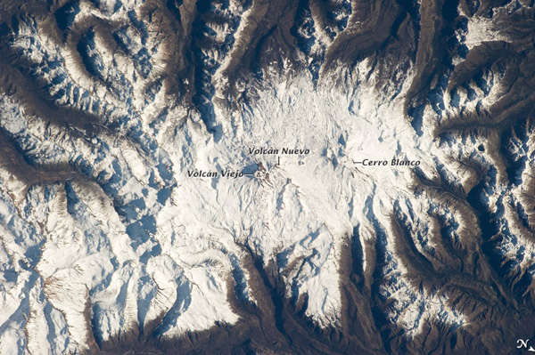 NASA International Space Station Nevados de Chillán NASA International Space Station Nevados de Chillán